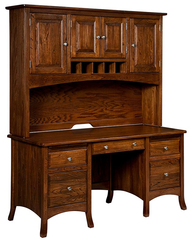 Murray desk with shop hutch
